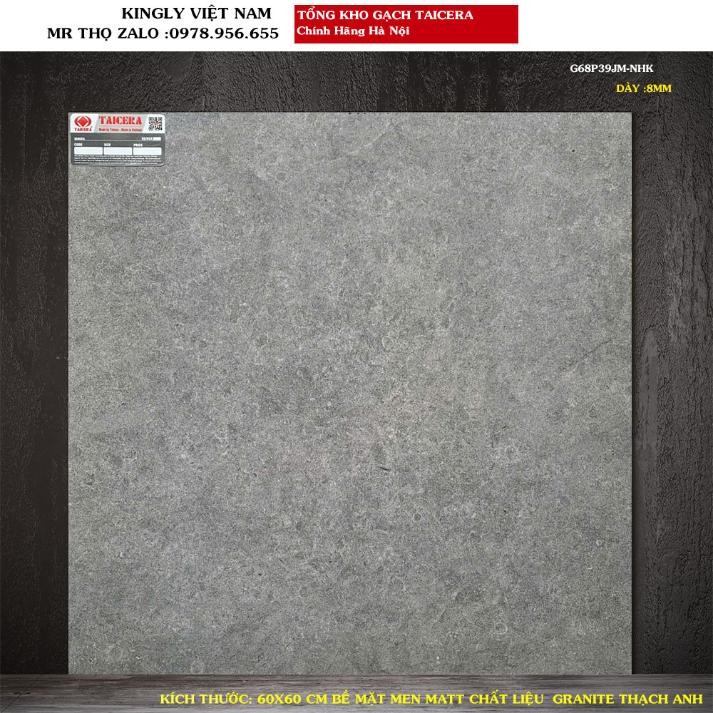 Gạch lát nền Granite Taicera 60x60 G68P39JW Loại 1